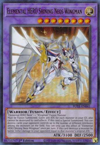 yugioh elemental hero neos|elemental hero neos wingman.